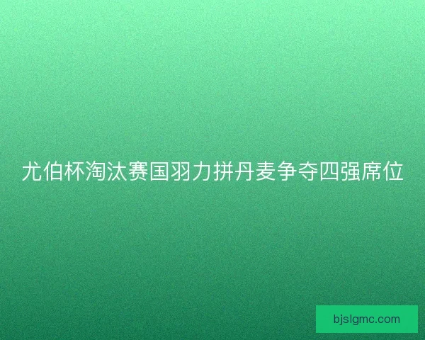尤伯杯淘汰赛国羽力拼丹麦争夺四强席位
